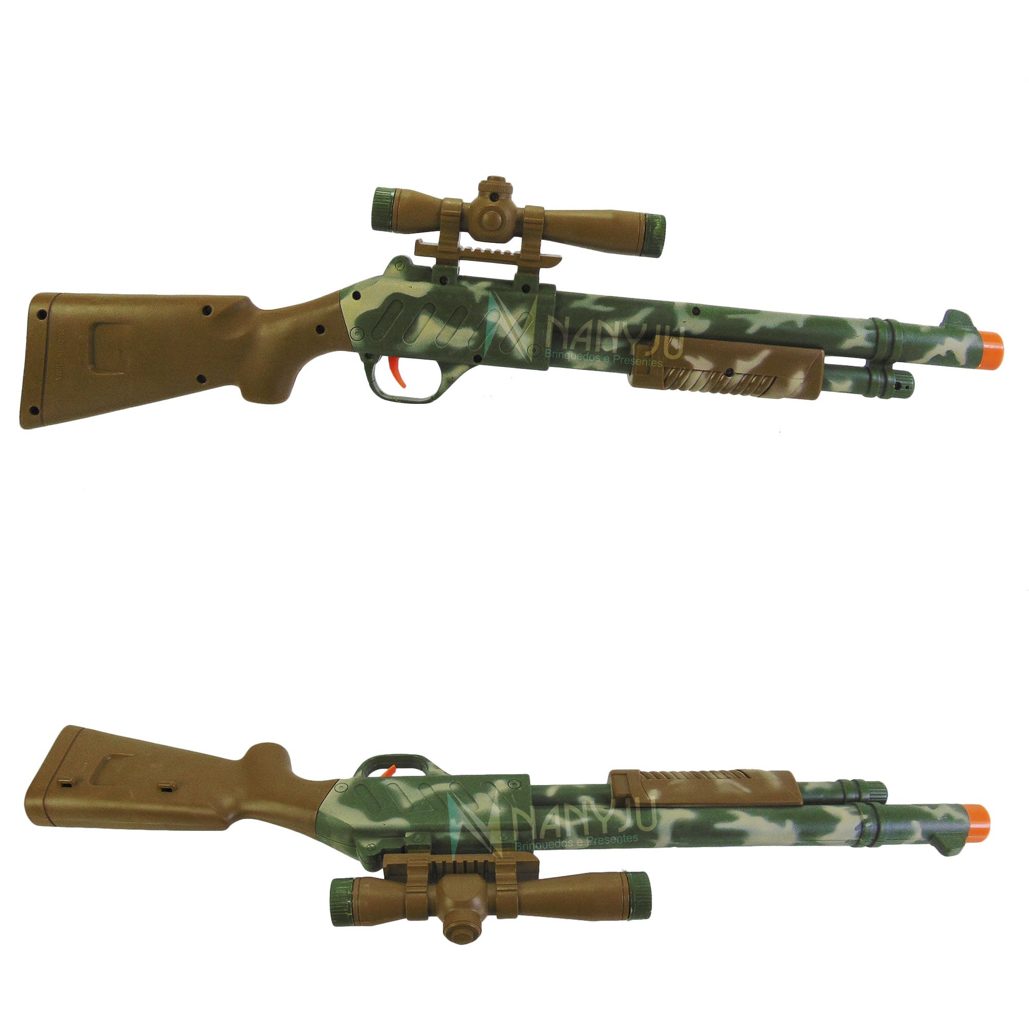 Rifle Brinquedo Arma Espingarda Com Mira Sniper De Caça Nerf