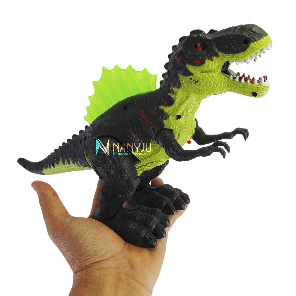 Dinossauro Robô Spray Som Luz Anda Solta Fumaça Zoop Toys - nivalmix