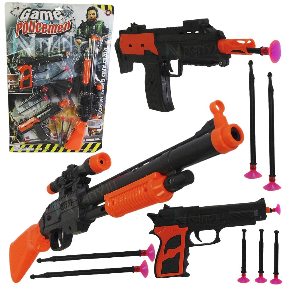 Kit arminha brinquedo nerf metralhadora e pistola barato e frete