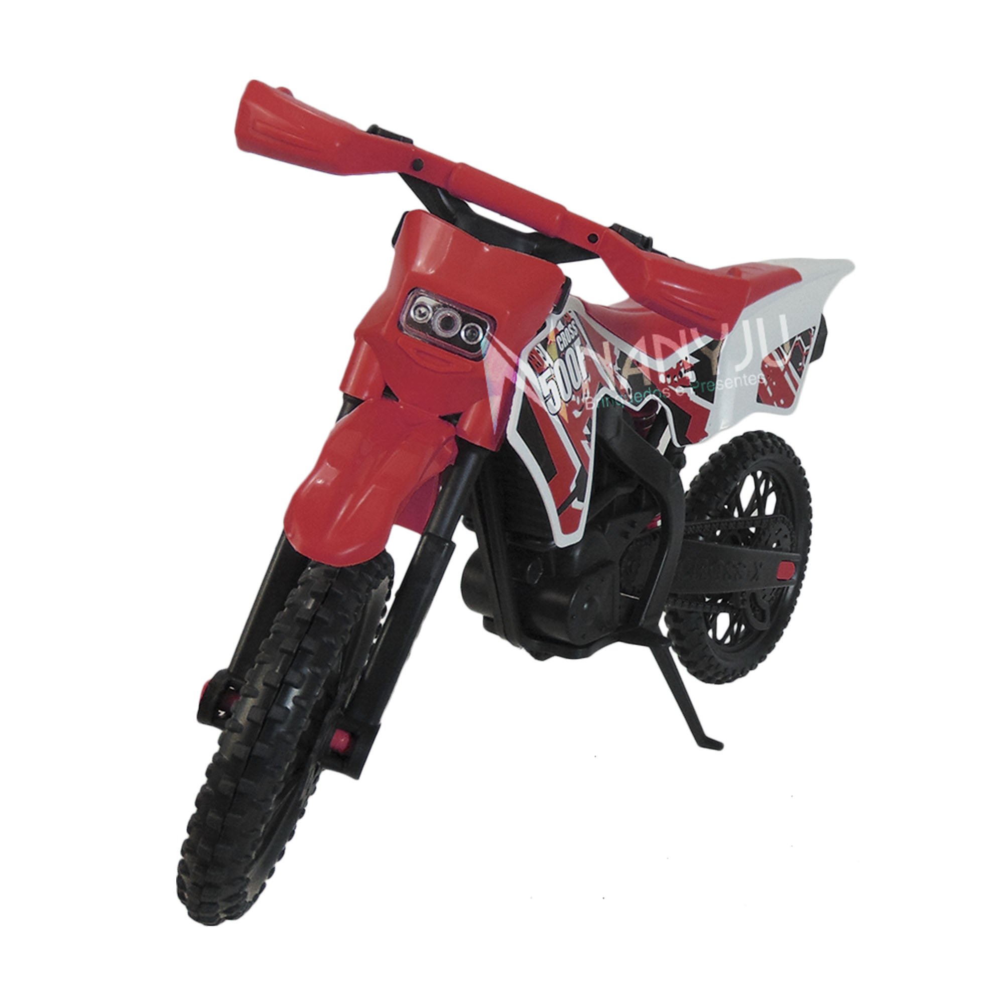 Moto De Brinquedo Motocross Trilha Suspensão Corrida Grande vermelha