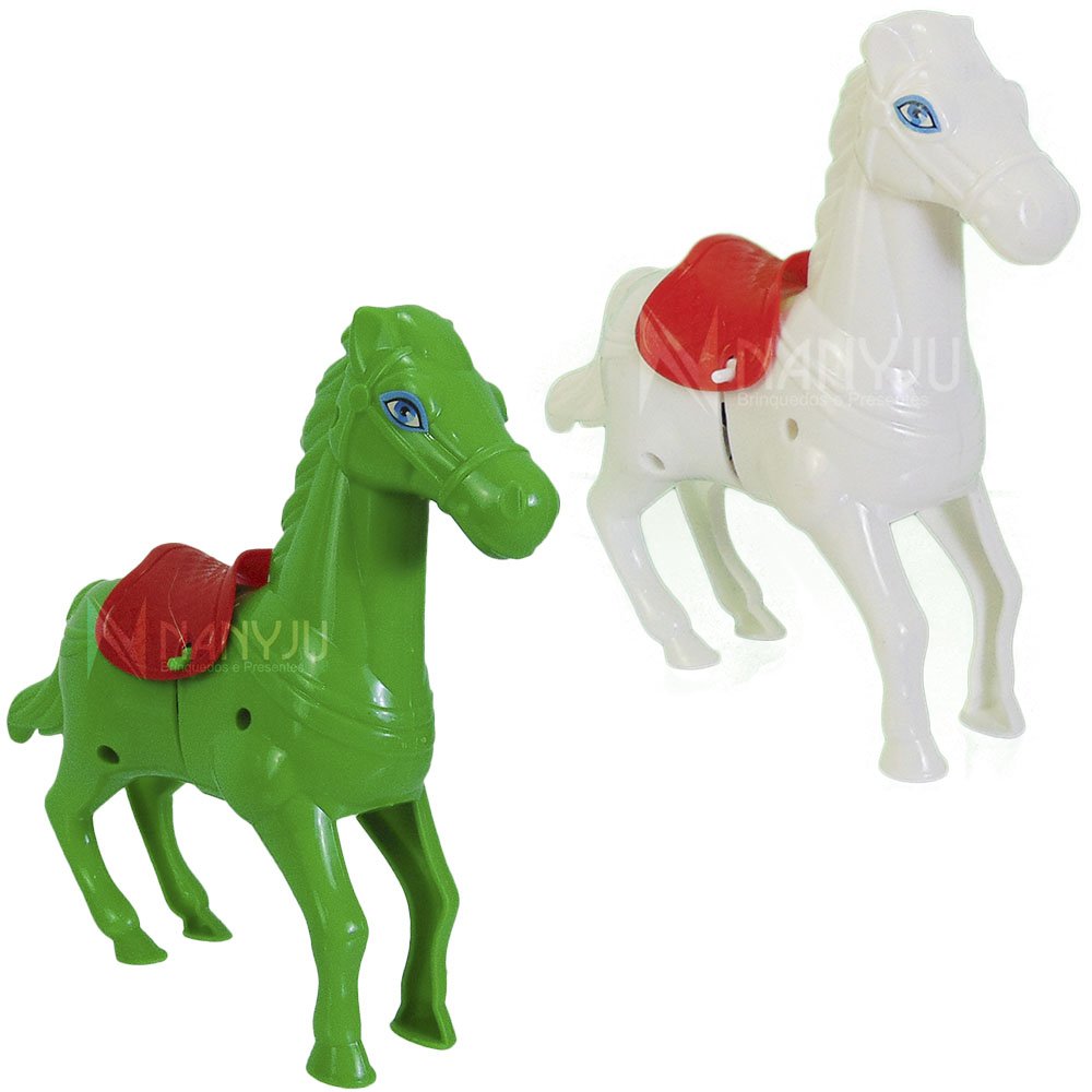 NUOBESTY 5Pcs Brinquedos de Corda de Plástico Cavalo de Brinquedo