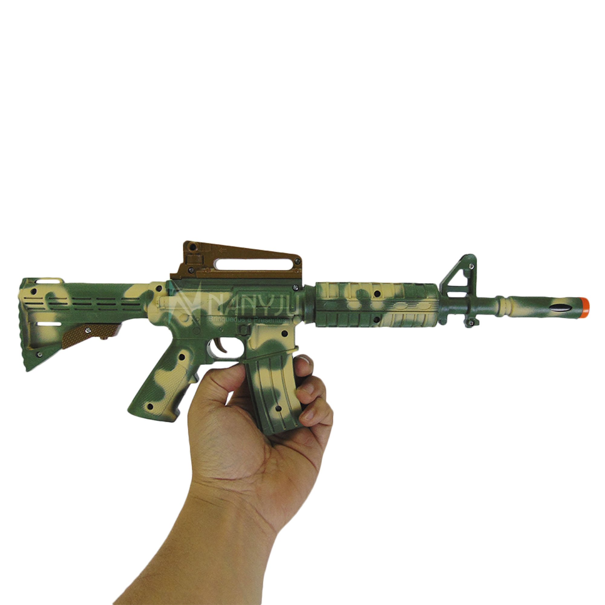 Arminha De Brinquedo Rifle Arma Dardos Bolinha De Papel Alvo