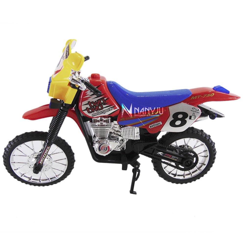 Moto De Brinquedo Motocross Trilha Suspensão Corrida Grande