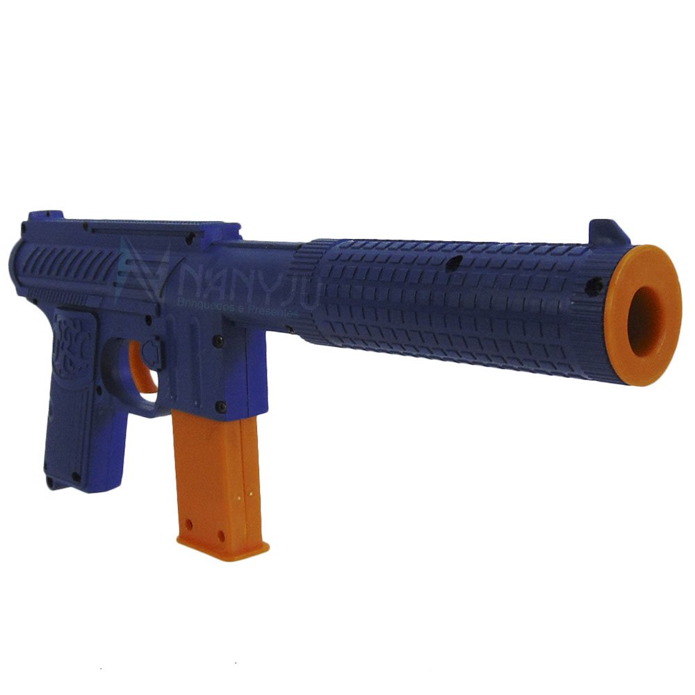 Arma Brinquedo Revolver Lança Dardos Nerf Grande Promoção