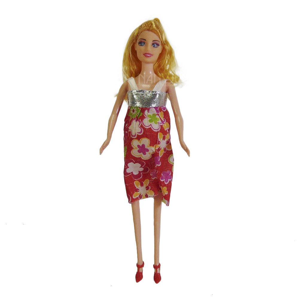 Boneca Barbie gravida vestido rosa