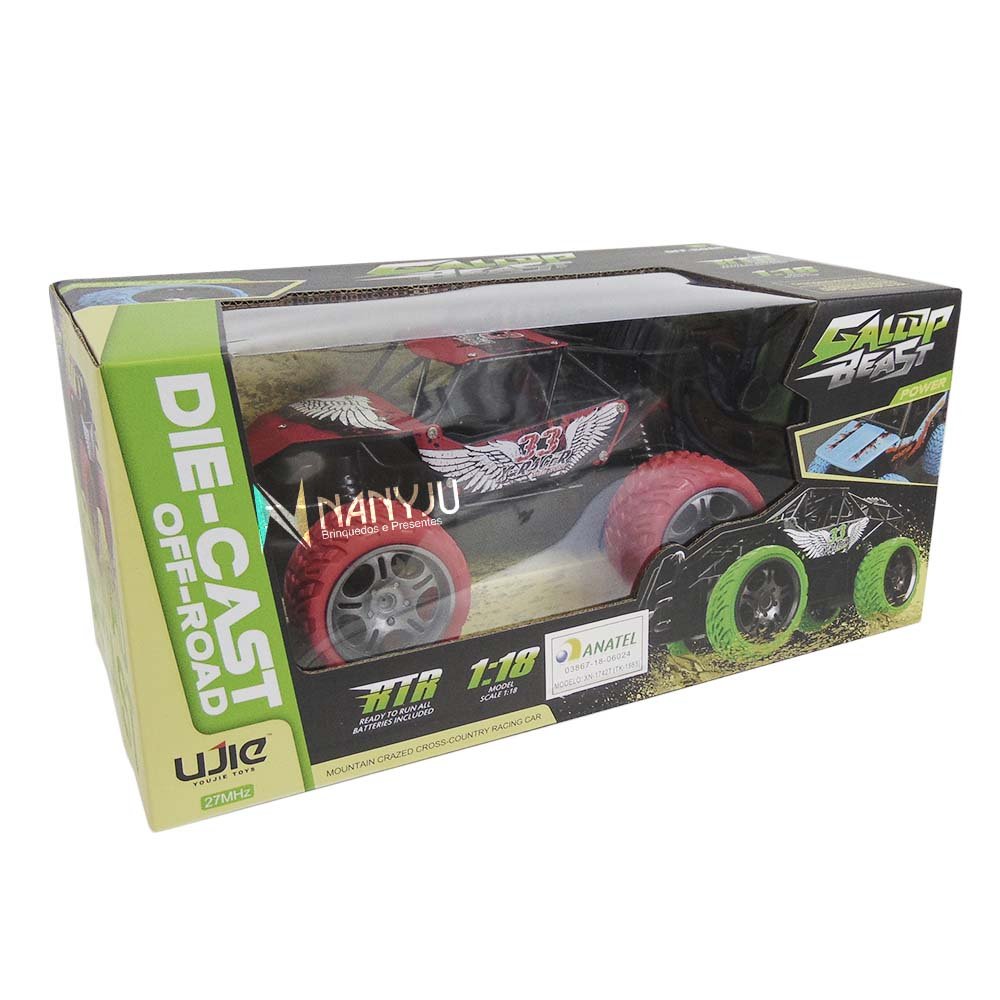 Carrinho De Controle Remoto Dinossauro Monster Big Foot 4x4 - A7L Store