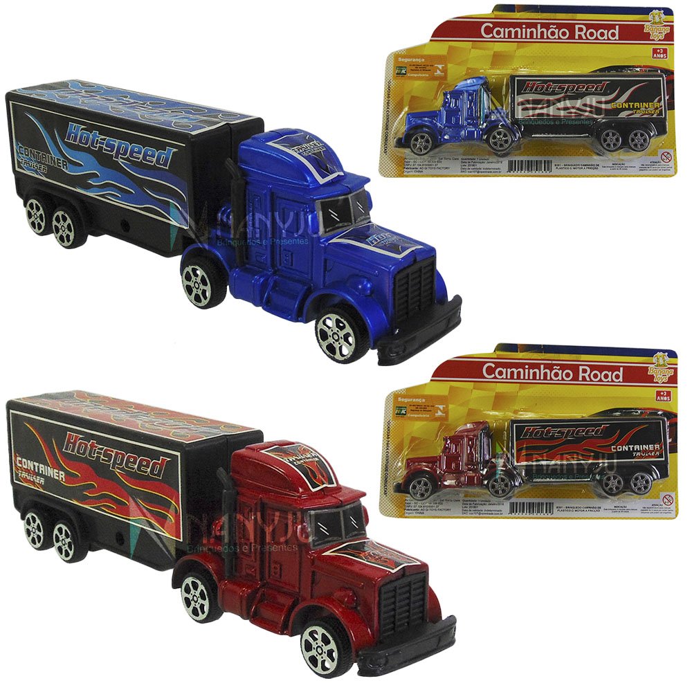 Mini Caminhão De Brinquedo Truck Carreta Carrinho De Fricção