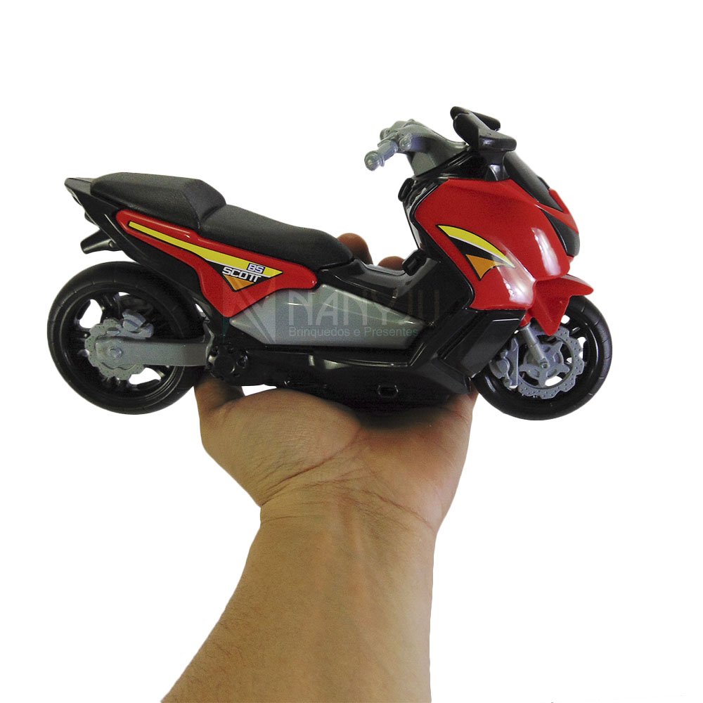 Moto De Brinquedo Motinha Scooter Estilo Borgman Pcx Jog vermelha