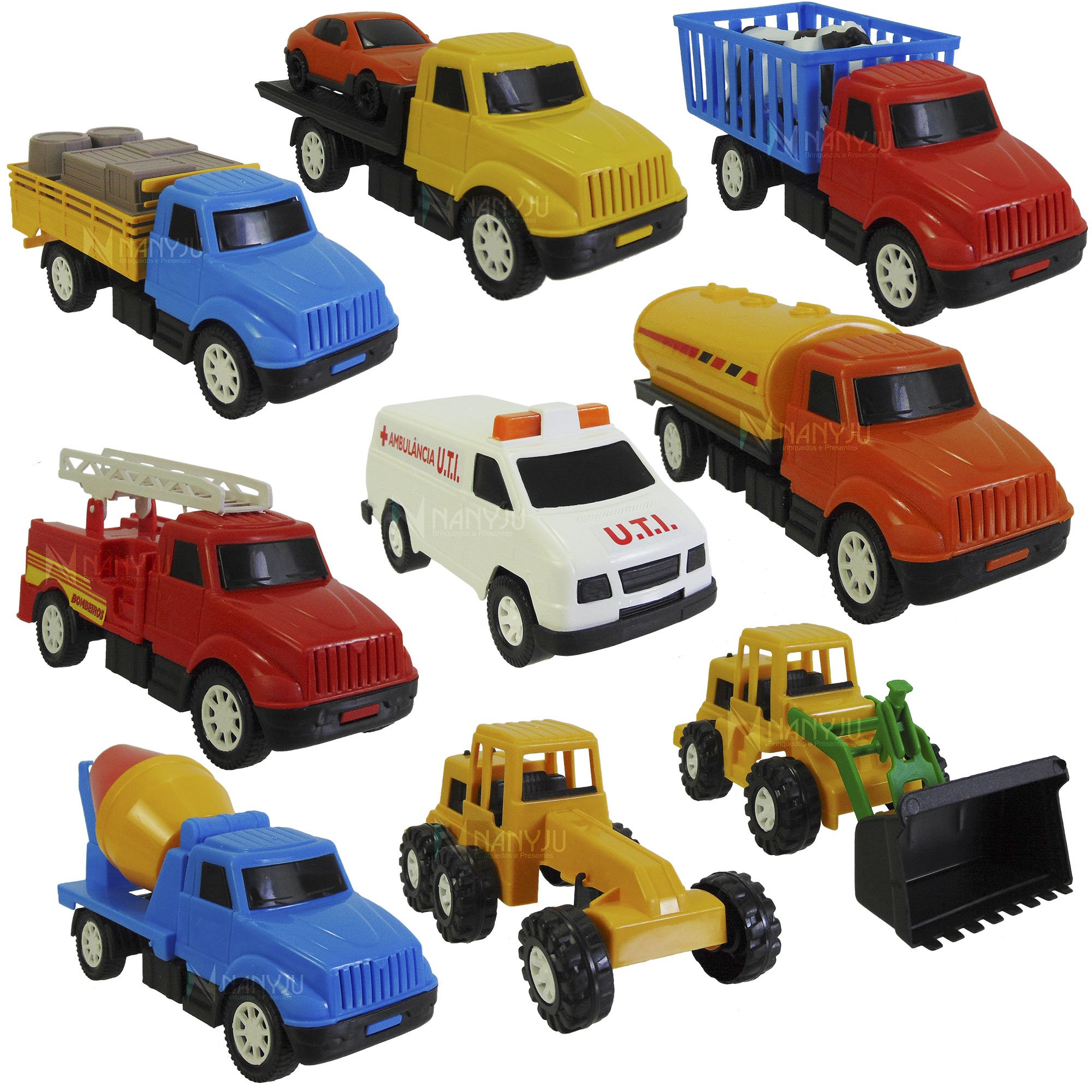 CAMINHÃO MINI TRUCK BOMBEIRO BRINQUEDO DE PLASTICO