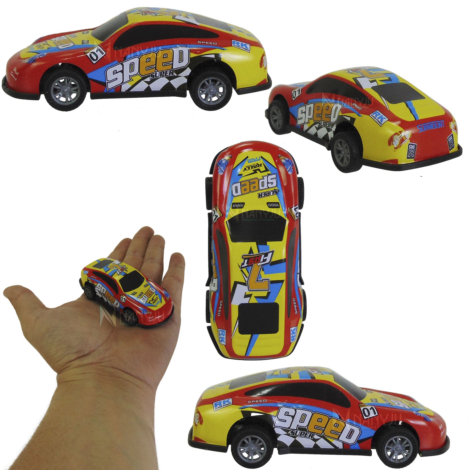 Carrinho De Fricção Carro De Corrida Tunning Estilo Nascar