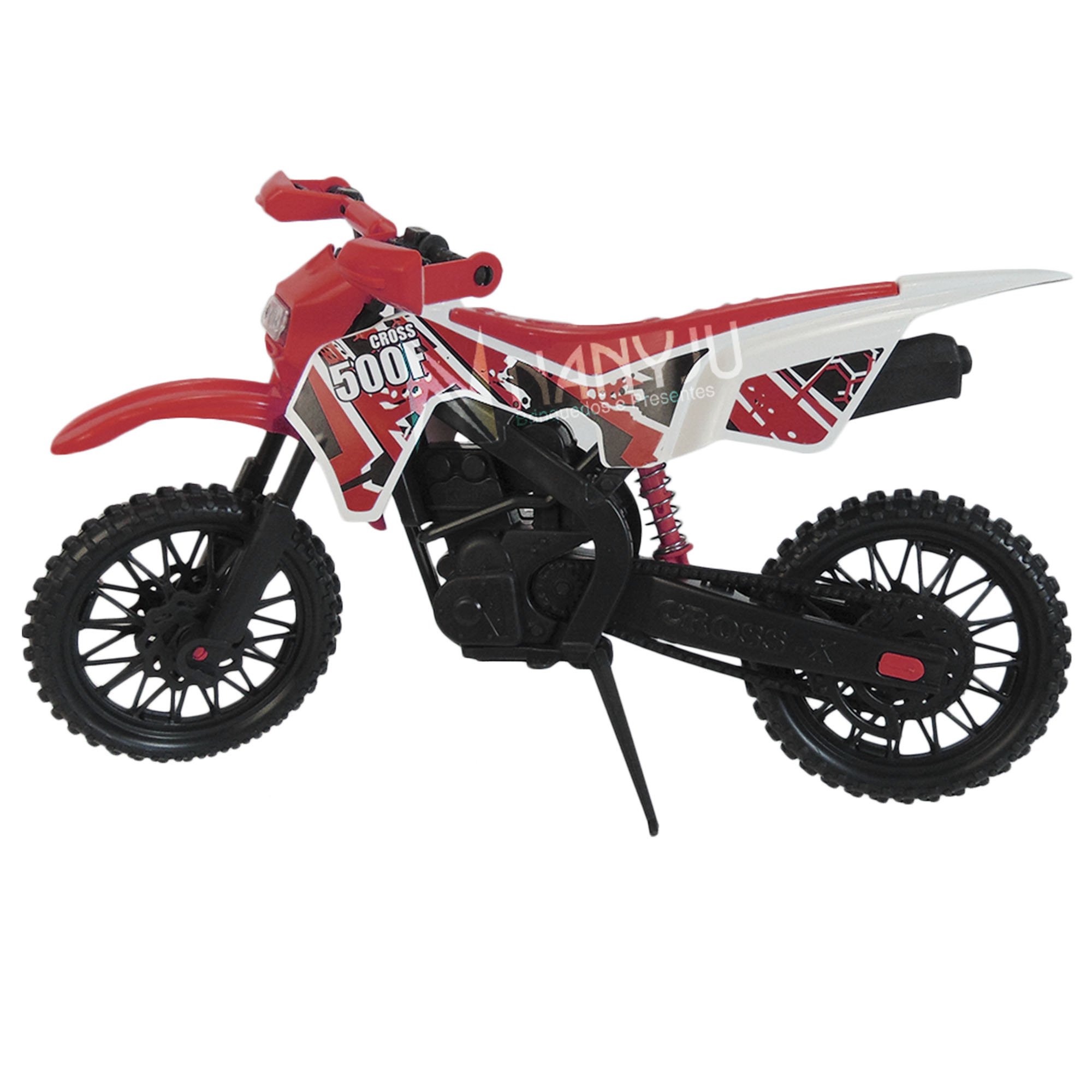 Moto De Brinquedo Motocross Trilha Suspensão Corrida Grande vermelha