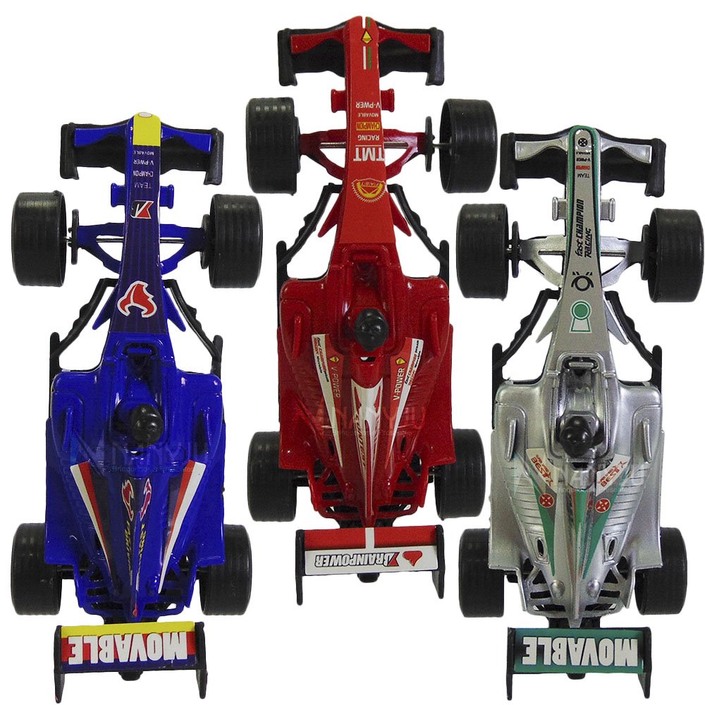 Kit 4 Brinquedo Carrinho De Corrida Formula 1 A Fricção em