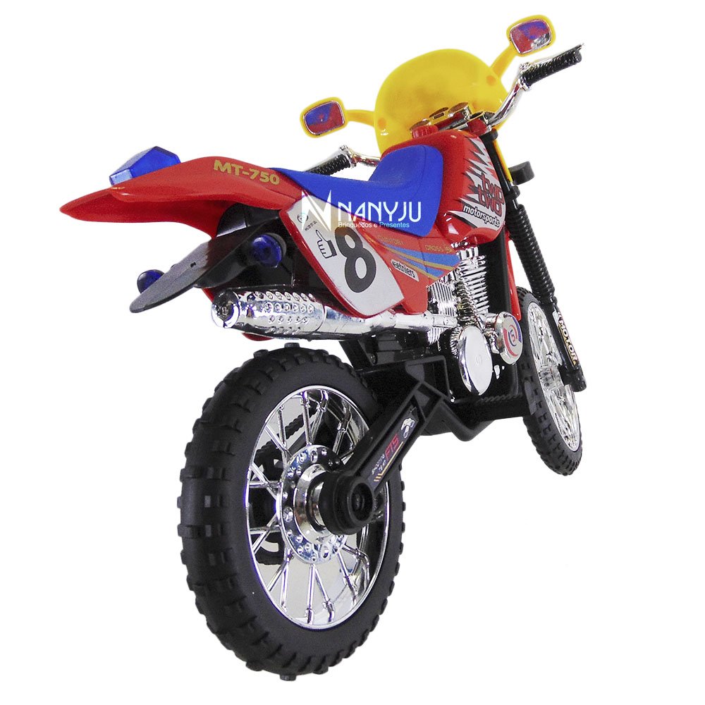 Moto De Brinquedo Motocross Trilha Suspensão Corrida Grande